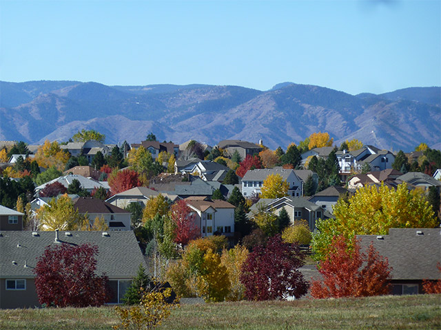 Highlands Ranch | rcastlemortgage.com A beautiful shot of a neighborhood in Highlands Ranch and the mountains. Great place for homeowning. Get a quote from Robert Castle Mortgage today.