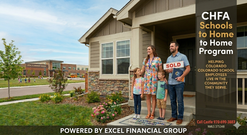 CHFA LOAN PROGRAM FOR SCHOOL EMPLOYEES CALL CASTLE 970-690-3883